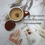 Taza de café automática con agitación magnética para el hogar, oficina y viajes, vaso mezclador eléctrico de acero inoxidable, taza de café de auto-mezcla